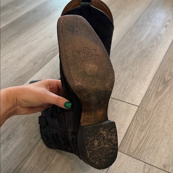 Circle G Black Heeled Boots - Picture 3 of 3